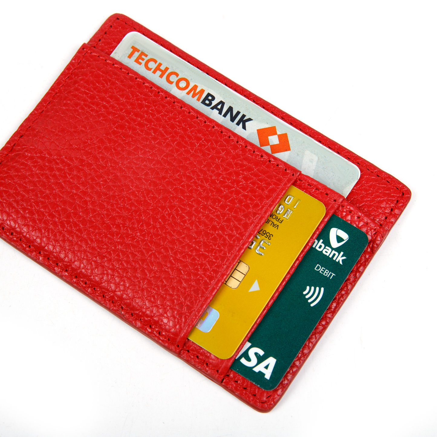 Leather Credit Card Holder, 4 colors.